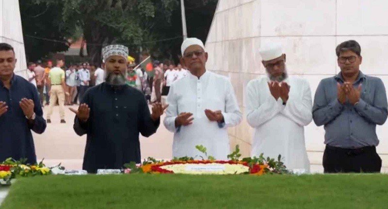 New President Pays Tribute at Mausoleums of Ziaur Rahman and Khaleda Zia